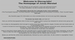Desktop Screenshot of discog.info