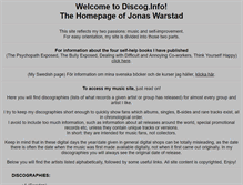 Tablet Screenshot of discog.info